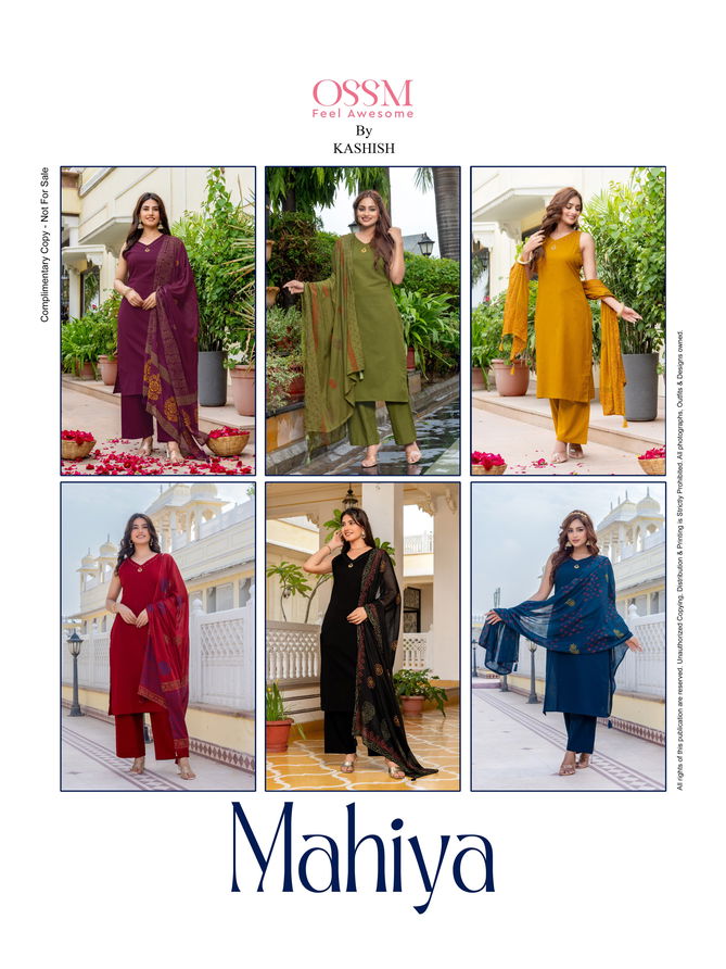 MAHIYA By Ossm Flex Cotton Printed Kurti With Bottom Dupatta Wholesale Shop In Surat